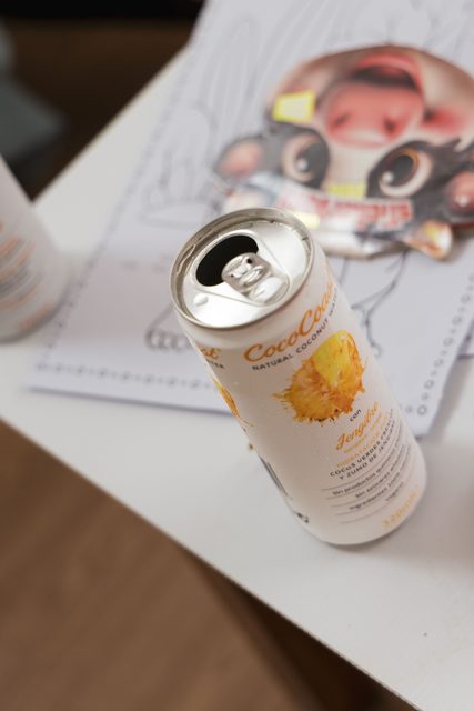 Pormenor das bebidas preparadas para a festa